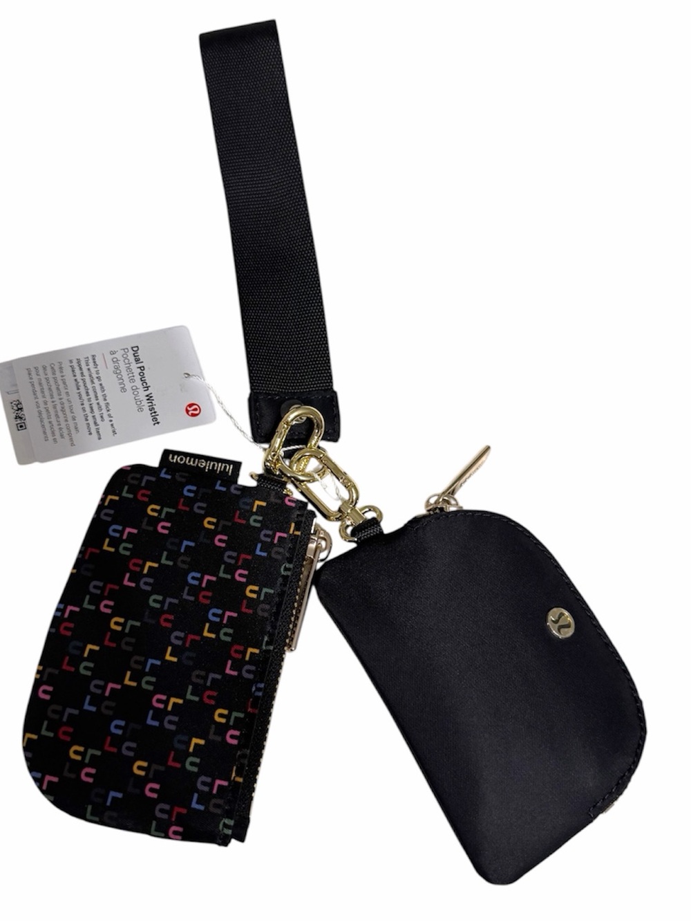 NWT lululemon athletica dual punch Black Multi Color Logo - Picture 2 of 3